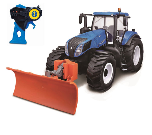 BRUDER RC New Holland Traktor mit Schneepflug