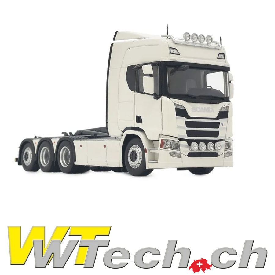 Scania R500 Truck mit Meiller Hakenlift Weiss