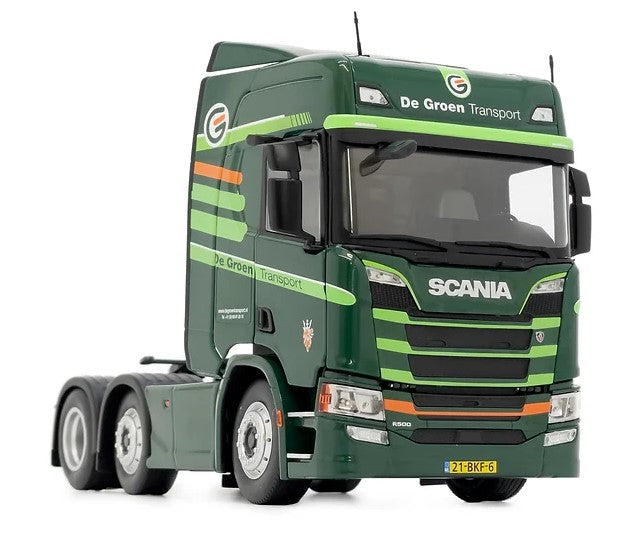 Scania R500 Serie 6x2 dunkelgrün De Groen Transport