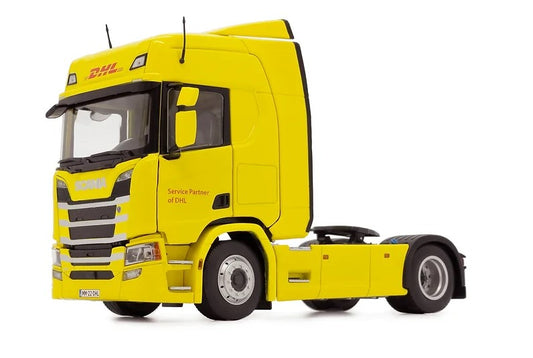 Gelbes DHL-Design der Scania R500-Serie