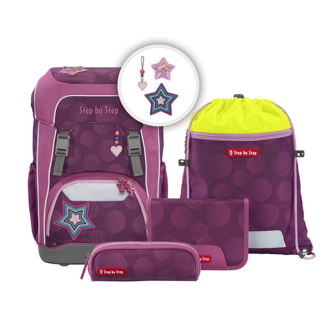 Step by Step GIANT Schulrucksack-Set Glamour Star Astra"