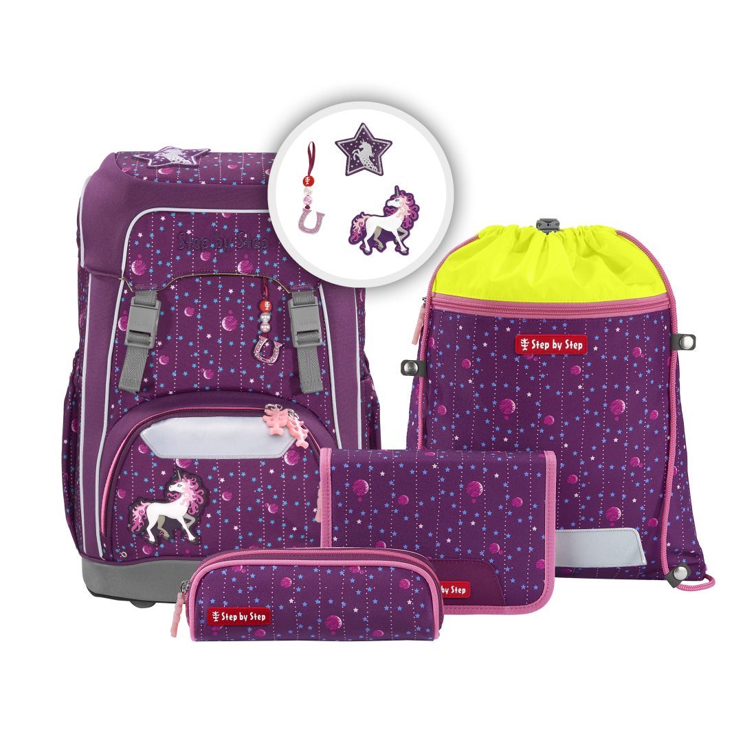 Step by Step GIANT Schulrucksack-Set Dreamy Unicorn Nuala"