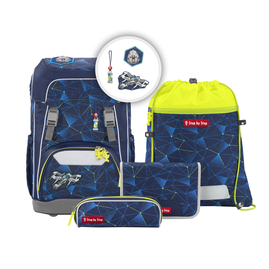 Step by Step GIANT Schulrucksack-Set Starship Sirius"