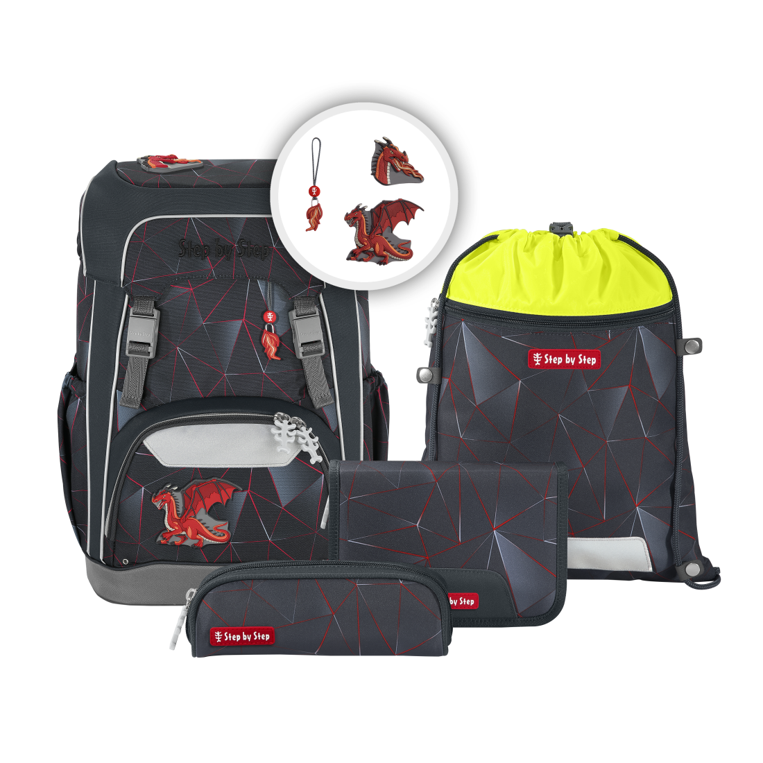 Step by Step GIANT Schulrucksack-Set Dragon Drako"