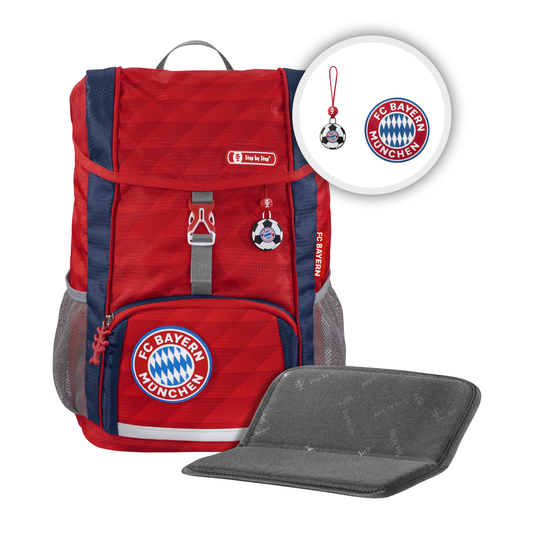 Step by Step JUNIOR KID FC Bayern Rucksack-Set Mia san Mia"