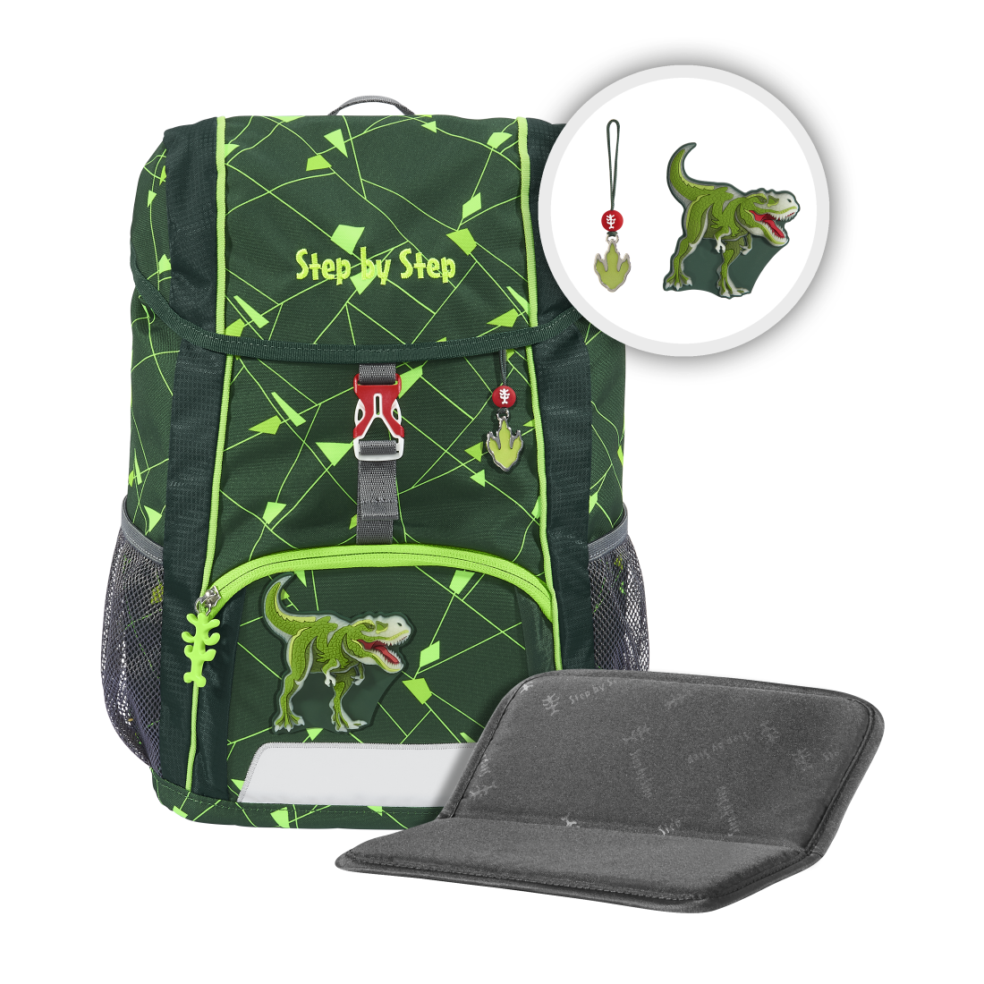 Step by Step JUNIOR KID SHINE Rucksack-Set Dino Night Tyro"