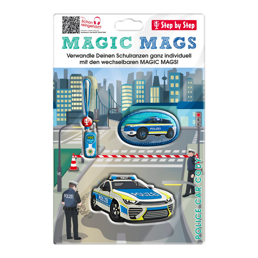 Step by Step MAGIC MAGS Police Car Cody"