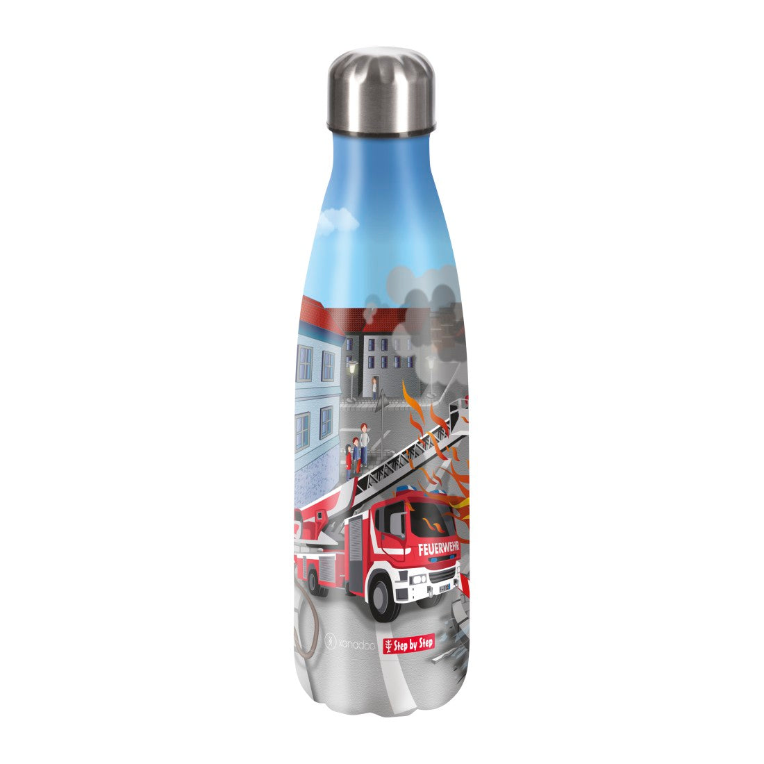 Xanadoo Isolierte Edelstahl-Trinkflasche Fire Engine Brandon"