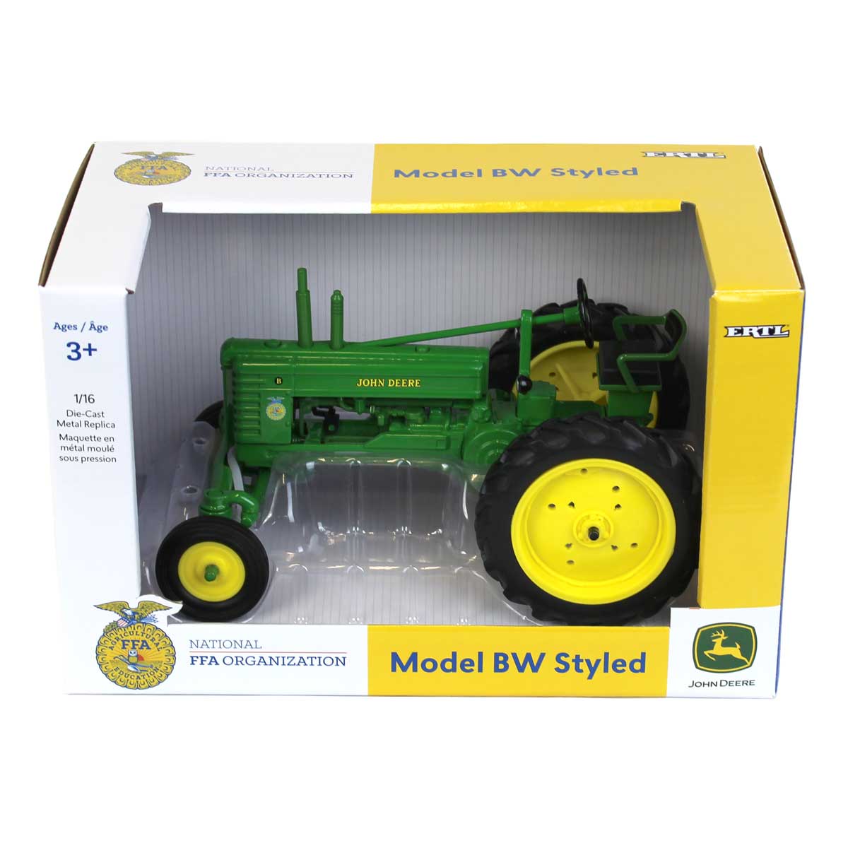 John Deere Model B Wide Front mit FFA-Logo