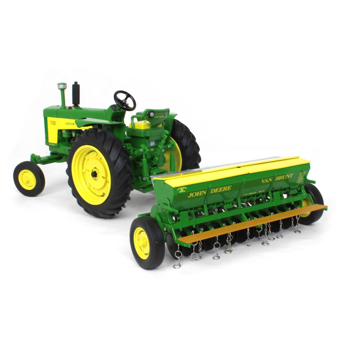 John Deere 730 mit Kornsämaschine Prestige Collection