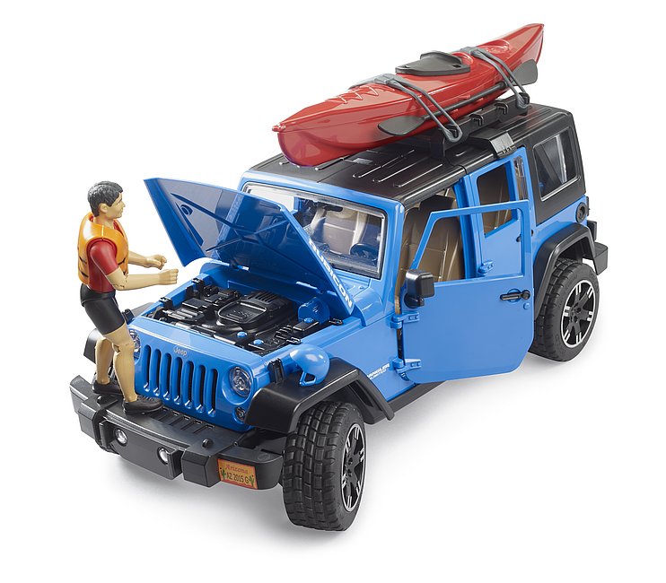 Jeep Wrangler Rubicon Unlimited mit Kajak und Figur